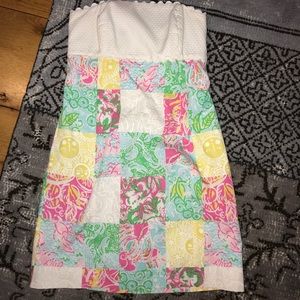 Lilly Pulitzer strapless dress